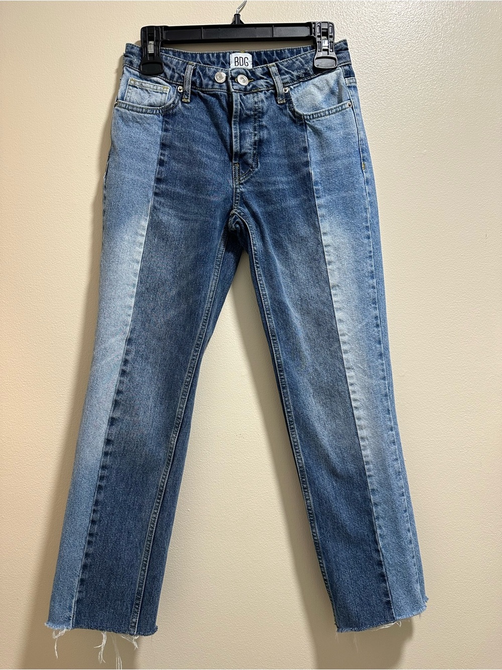 BDG Urban Outfitters Two Tone Panel Straight Leg Jeans - Jessye